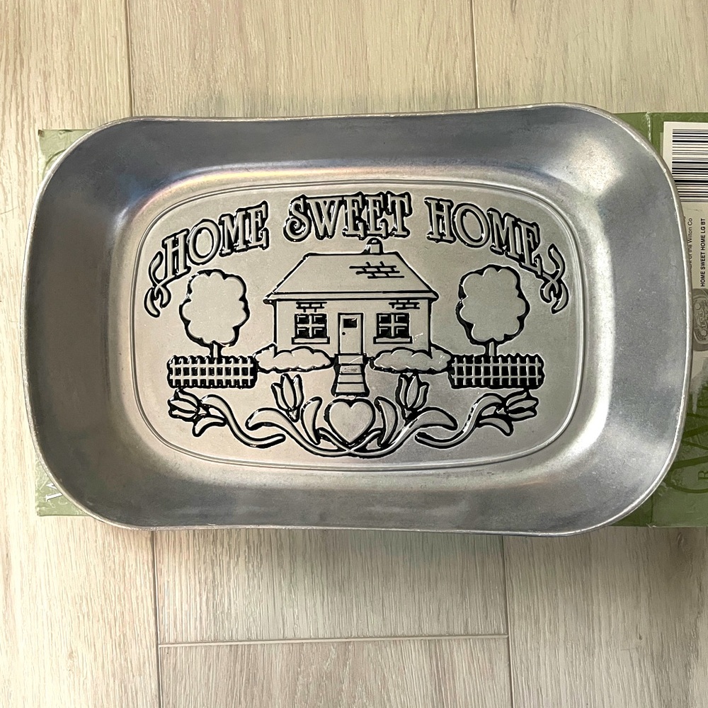 NIB Wilton Armetale Pewter Bless This House Bread Platter Serving Tray